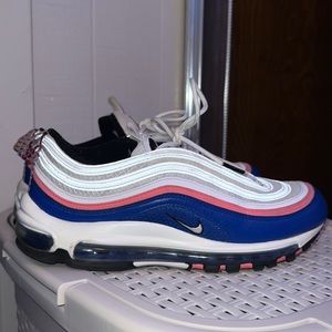 Nike Air Max 97 White Game Royal Pink Gaze